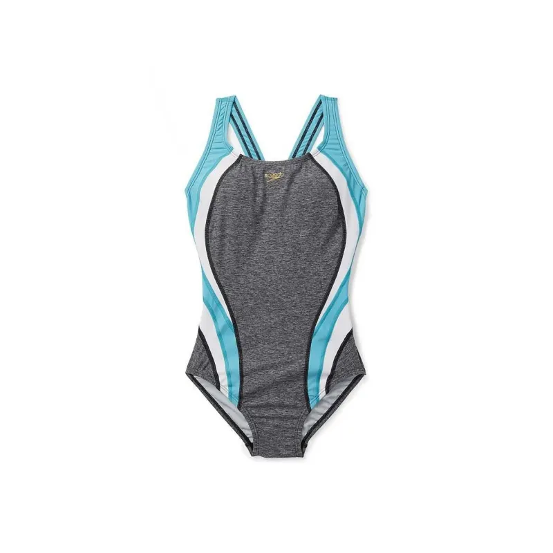 Speedo Heather Quantum Fusion Splice One piece Swimsuit Women's-8