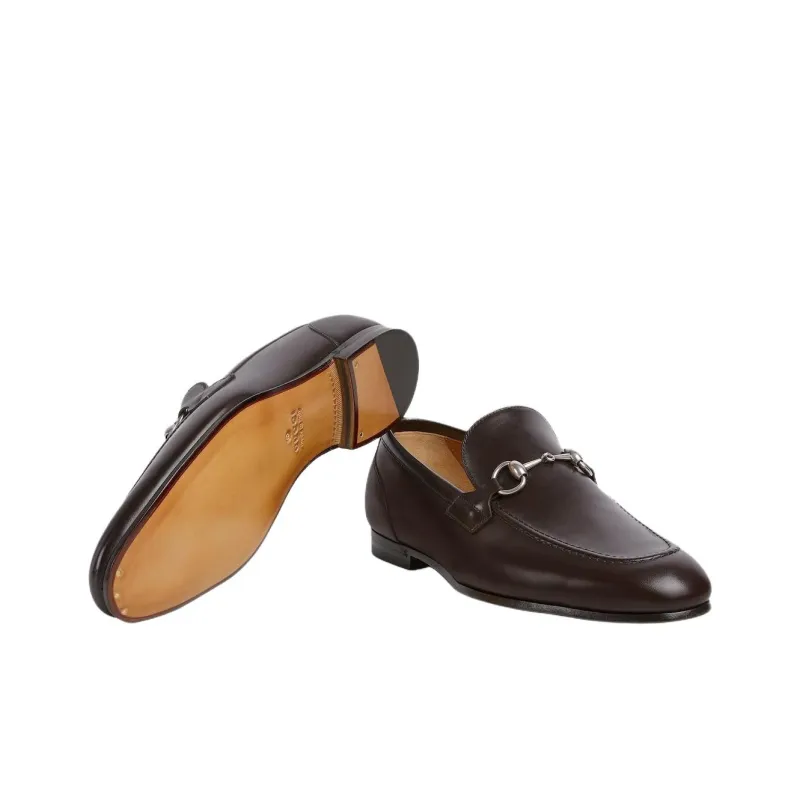 GUCCI Jordaan Loafers Men's Brown-5