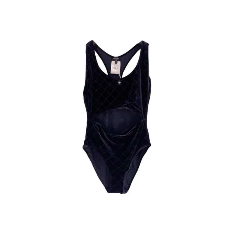CHANEL One-piece Swimsuit Women's Black-0