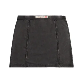DIESEL Casual Short Skirts Women's Charcoal Gray