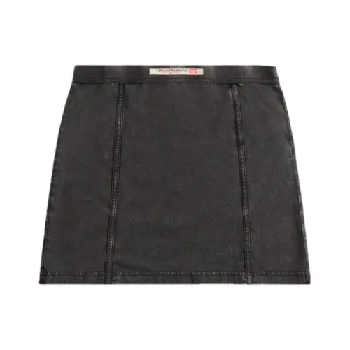 DIESEL Casual Short Skirts Women's Charcoal Gray