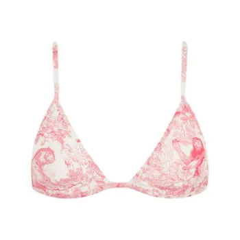 DIOR All Over Patterned Tied Bikini Top