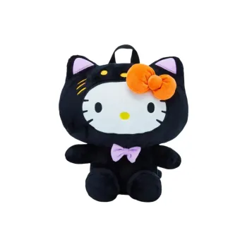 Sanrio Hello Kitty Plush Backpack Women's Black