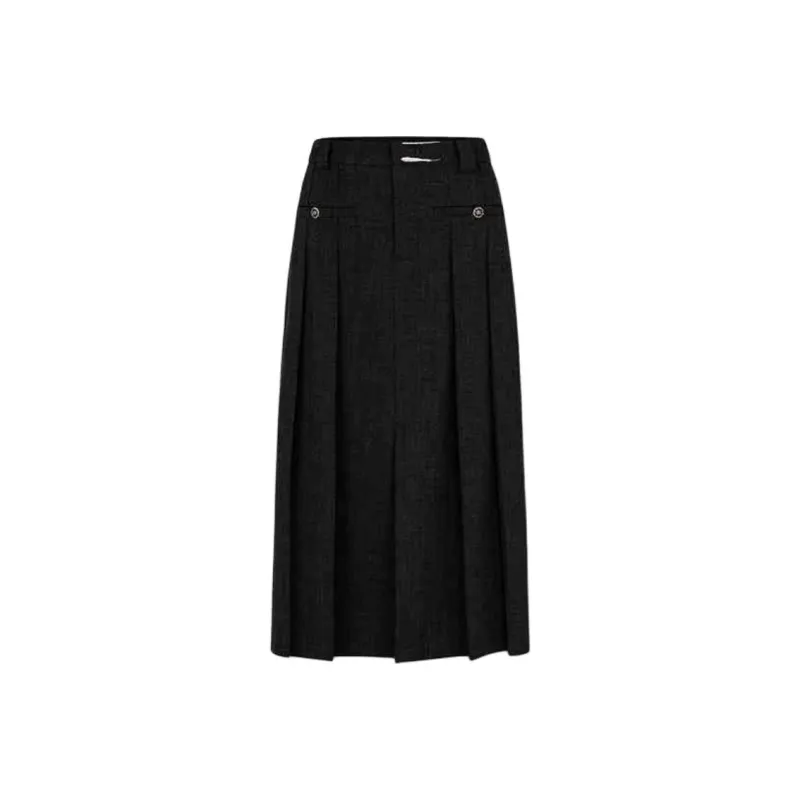 KARL LAGERFELD SS25 Casual Long Skirt Women's Dark Gray-0