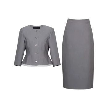 ROEYSHOUSE Skirt Set Women's Light Gray
