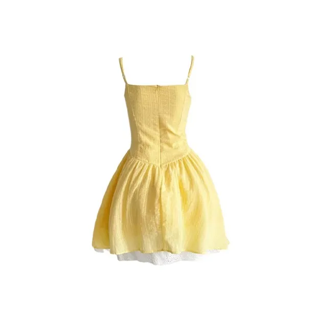 INCO VIBE Slip Dresses Women's Yellow-1