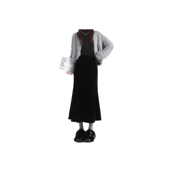 HELEH Casual Long Skirts Women's Black