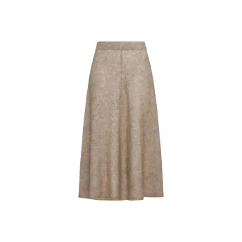 Brunello Cucinelli Elastic Waistband Flared Midi Skirt