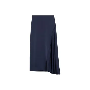 WEEKEND MaxMara Aia Satin Slide Slit Skirt