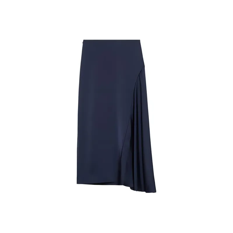 WEEKEND MaxMara Aia Satin Slide Slit Skirt-0