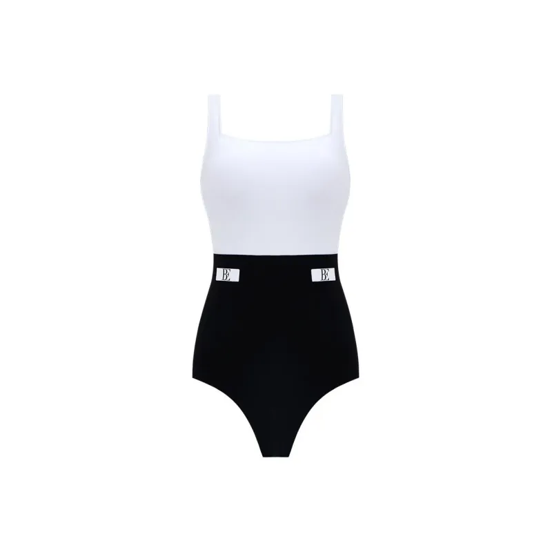 BALNEAIRE Little Black Dress One-piece Swimsuit Women's Elegant Melody Black/White-0