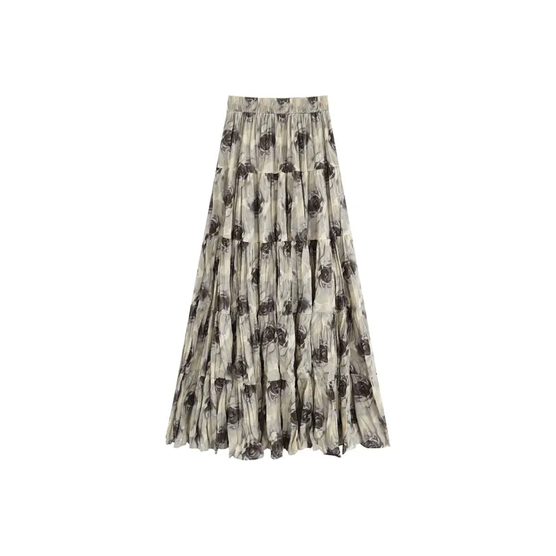 Garbege Casual Long Skirts Women's-8