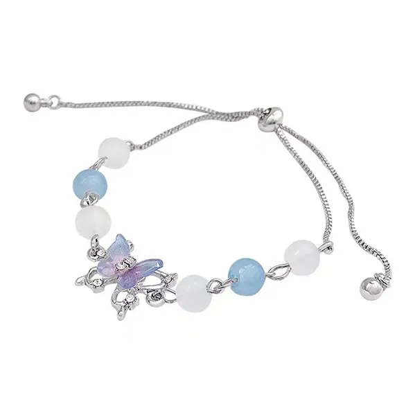 ALI THE FOX Glass Cat Eye Jade Bracelets Women's-0