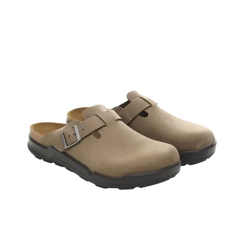 Birkenstock Boston Abrasion Resistant Closed Toe Slippers Unisex Brown-3