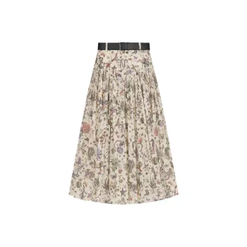 DIOR Casual Long Skirts Women's White