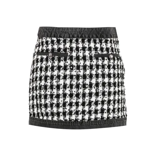 LIU·JO Bouclé Denim Mini Skirt