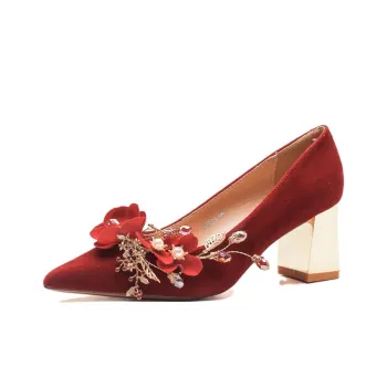 City Camel High Heels Women's Red