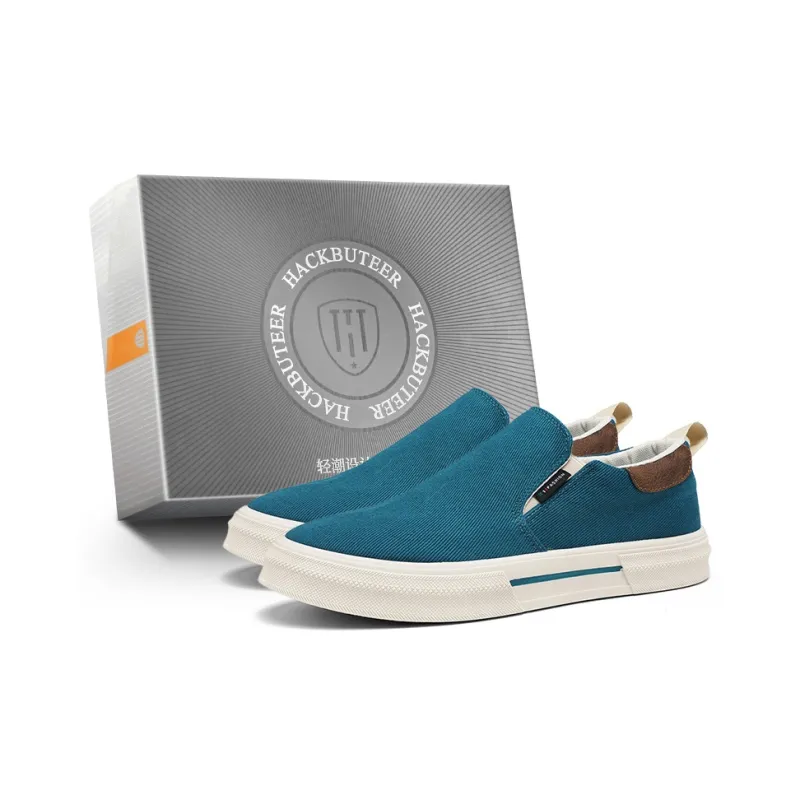 HACKBUTEER Low Top Canvas Shoes Men's Box Included-8