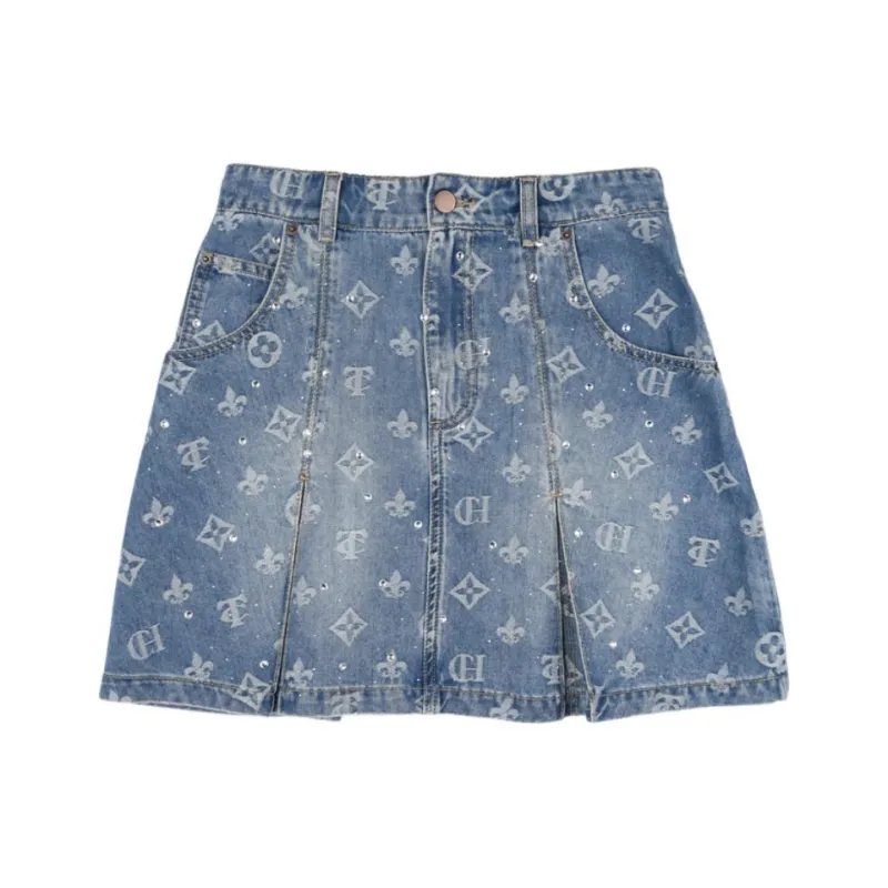 TCH Denim Short Skirts Women's Denim Blue-0
