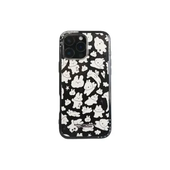 Wei Xin Acrylic Material Full Screen White Bunny Phone Cases Compatible With IPhone 16/15 Pro Max/Apple 13/14 Pro/Max