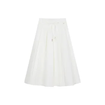 Teenie Weenie Casual Long Skirts Women's Ivory White