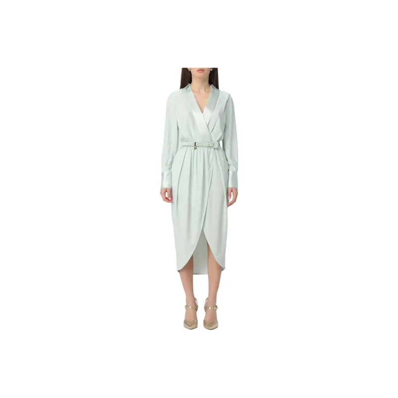 Elisabetta Franchi Long-Sleeved Dresses Women's Blue-0