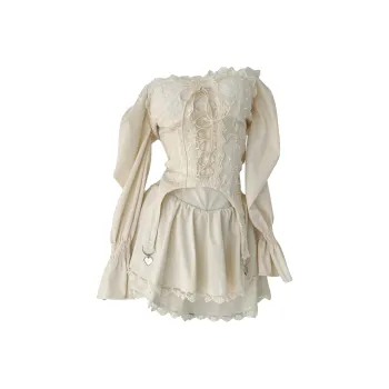 OSQ Two Piece Skirt Sets Women's