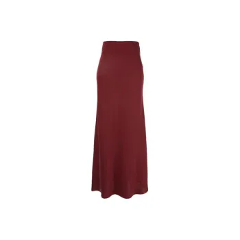 BE PLAIN Casual Long Skirt Women's Burgundy