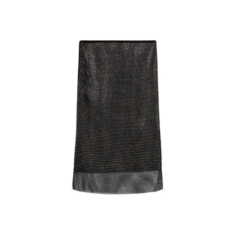SportMax Zinnia Rhinestone Embellished Midi Skirt-0