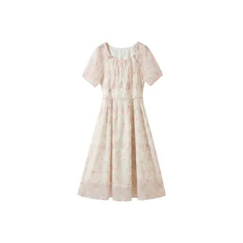 Hang Yi Court Short Sleeved Dress Women's