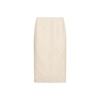 ZARA Casual Long Skirt Women's Champagne