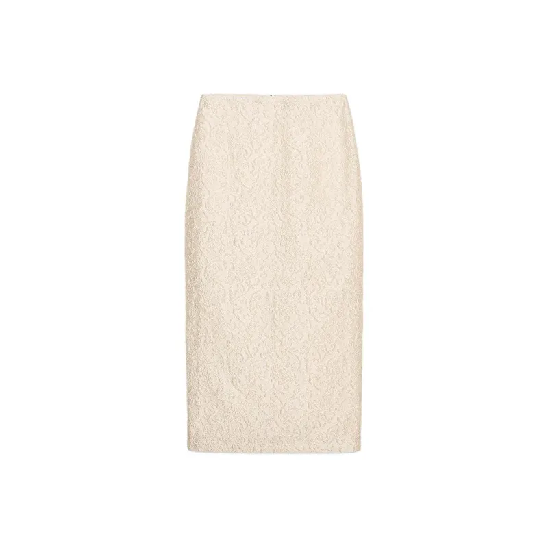 ZARA Casual Long Skirt Women's Champagne-0