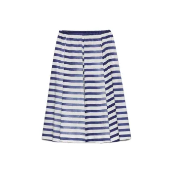 PRADA Striped Full Skirt