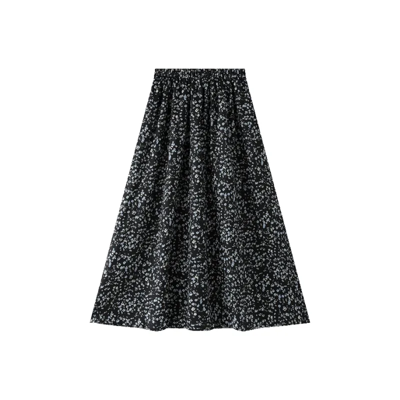 Jonah Anda Casual Long Skirt Women's Blue-0