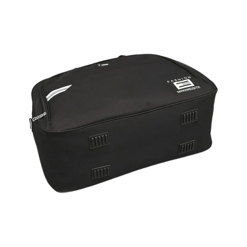 Tonlion Nylon Fabric Travel Bag Unisex Black-3