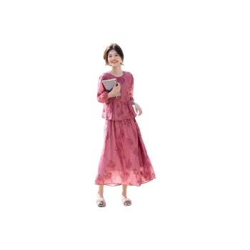XWI Two Piece Skirt Sets Women's Fuchsia