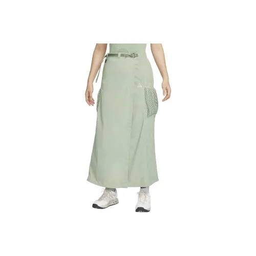 Nike ACG 'SNOWGRASS' Casual Long Skirt Women's Horizon Green/Mountain Peak White