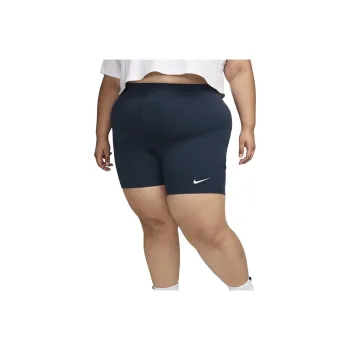 Nike Sportswear Classics Women's High-Waisted 8' Biker Shorts Plus Size Cycling Pants Women's Marine Blue