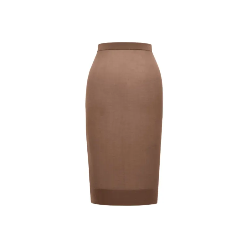 SAINT LAURENT High Waist Knitted Pencil Skirt-0