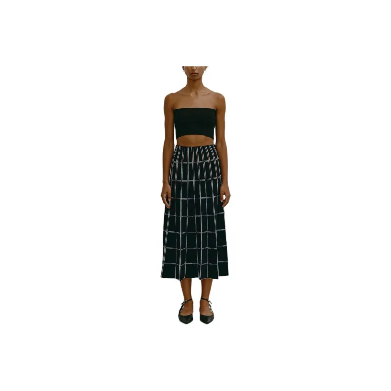 Antonino Valenti Casual Long Skirts Women's Black-0