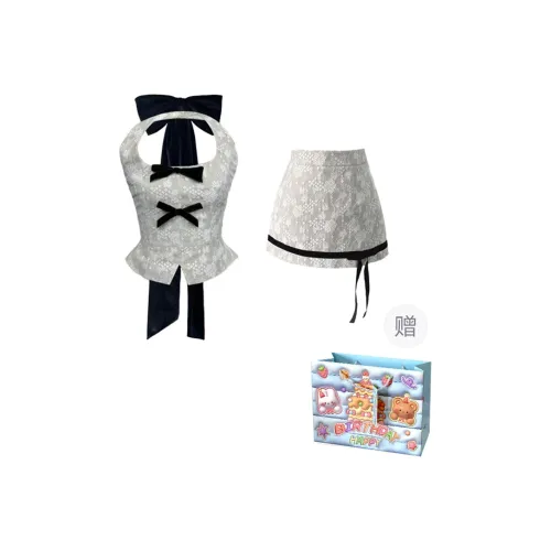 TWOPLUMGIRLS Two Piece Skirt Sets Women's
