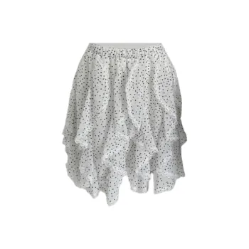 ABBY GODDESS Casual Short Skirts Women's White