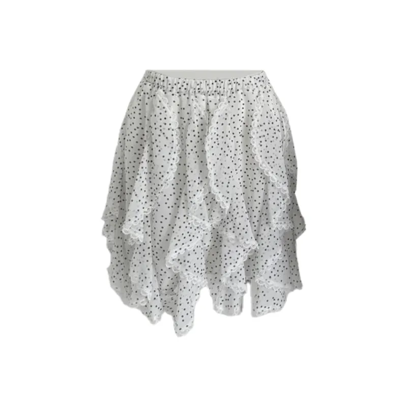 ABBY GODDESS Casual Short Skirts Women's White-0
