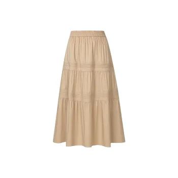 Firststation Casual Long Skirts Women's Camel
