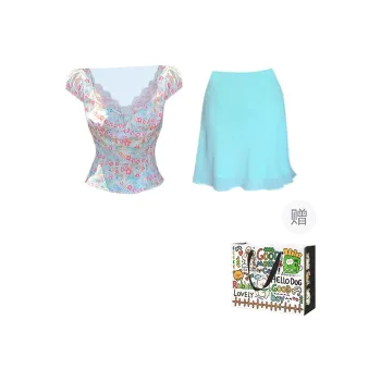 Dippanis Two Piece Skirt Sets Women's