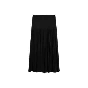 Massimo Dutti Casual Long Skirt Women's Black