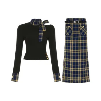 PLANE DRIFT Two Piece Skirt Sets Women's