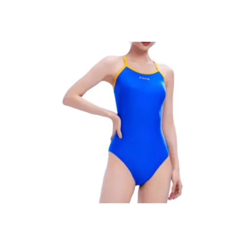 ZOKE One-piece Swimsuit Women's Bright Colorful Blue/Orange Yellow