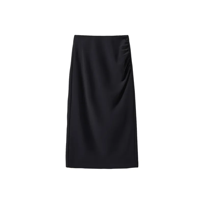 TOUCH Casual Long Skirts Women's Black-0