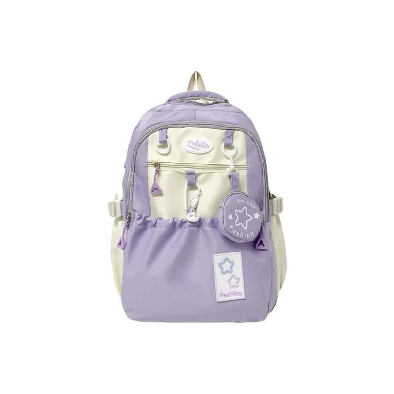 Yalu Nylon Backpack Unisex Multicolor-12